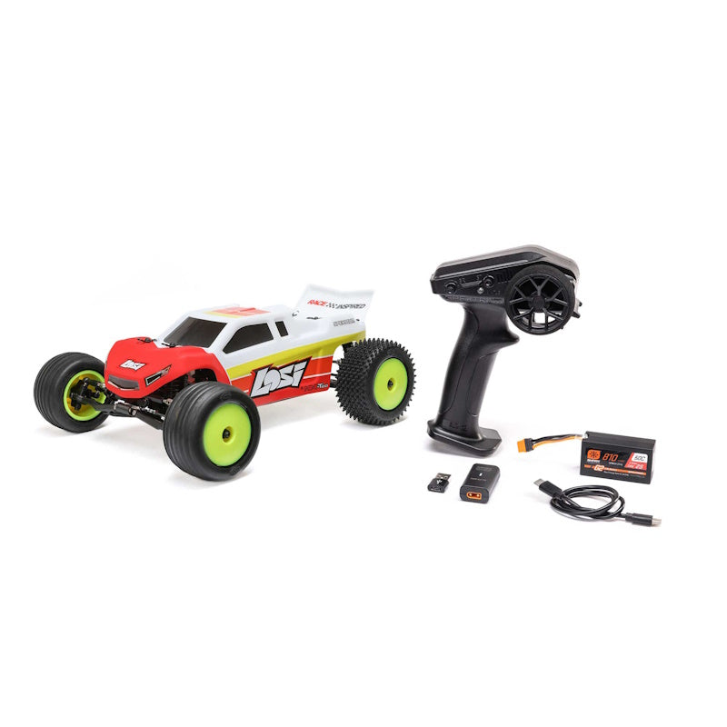 Losi LOS-1056T1 Mini-T 2.0 V2 1/18 RTR 2WD Brushless Stadium Truck - Red