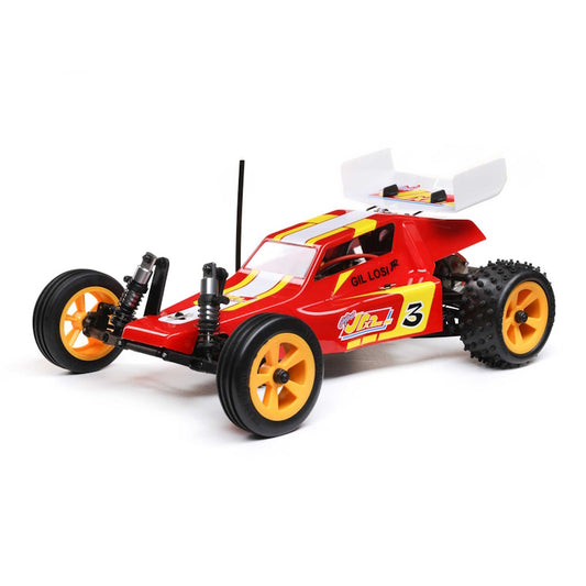 Losi LOS01020T1 RC Car 1/16 Mini JRX2 Brushed 2 Wheel Drive Buggy RTR - Red