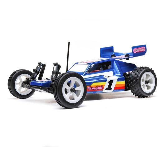 Losi LOS01020T2 RC Car 1/16 Mini JRX2 Brushed 2 Wheel Drive Buggy RTR - Blue