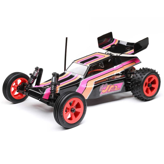 Losi LOS01020T3 RC Car 1/16 Mini JRX2 Brushed 2 Wheel Drive Buggy RTR - Black