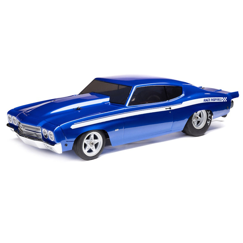 Team Losi LOS01023T1 1/16 1970 Chevelle 2WD RTR Mini No Prep Drag Car - Blue