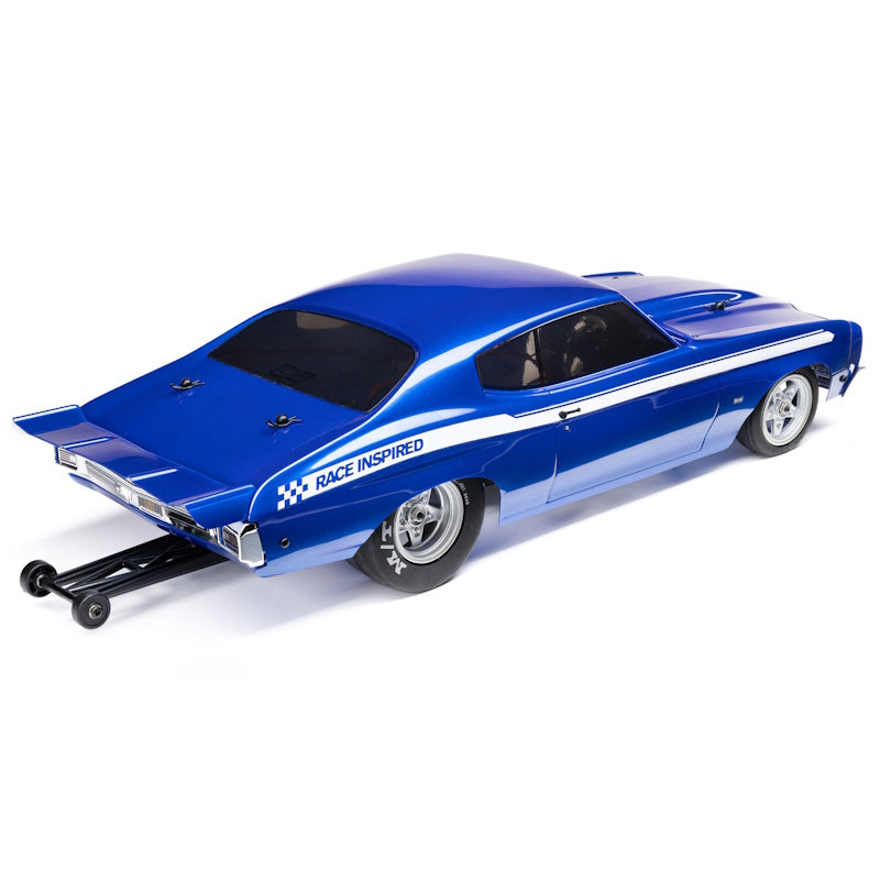 Team Losi LOS01023T1 1/16 1970 Chevelle 2WD RTR Mini No Prep Drag Car - Blue