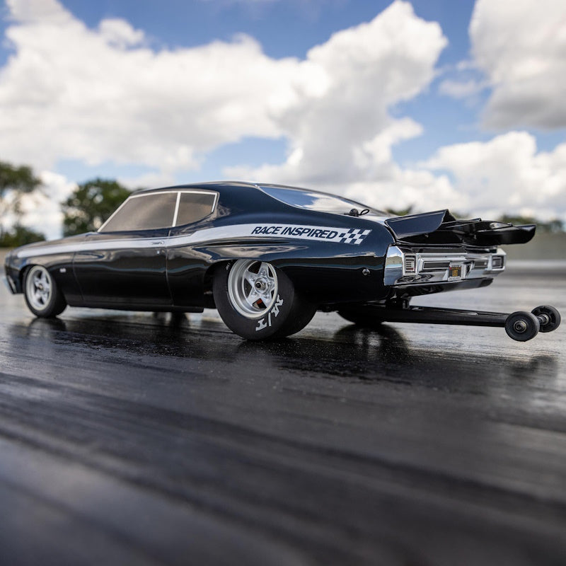 Team Losi LOS01023T2 1/16 1970 Chevelle 2WD RTR Mini No Prep Drag Car - Black