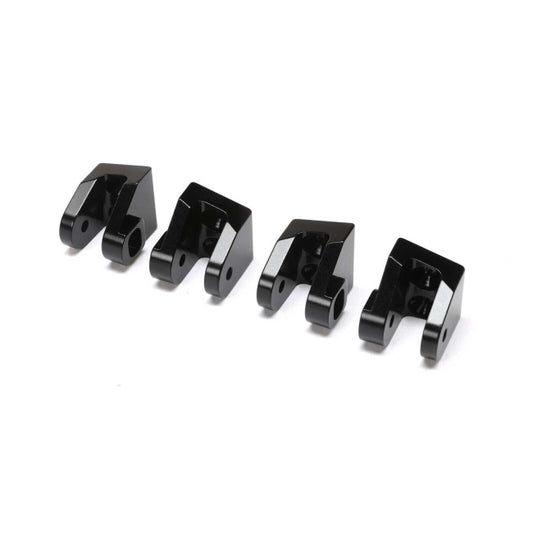 Losi LOS314006 Lower 4-link Mount Set Aluminum, Black(4): Mini LMT - PowerHobby