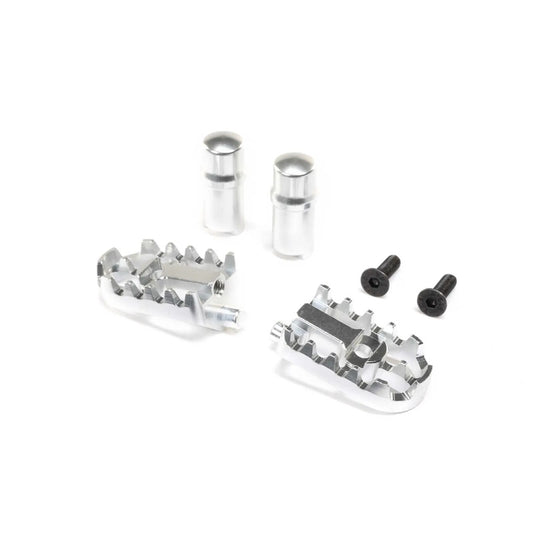 Losi LOS361001 Aluminum Foot Pegs Silver PM-MX - PowerHobby