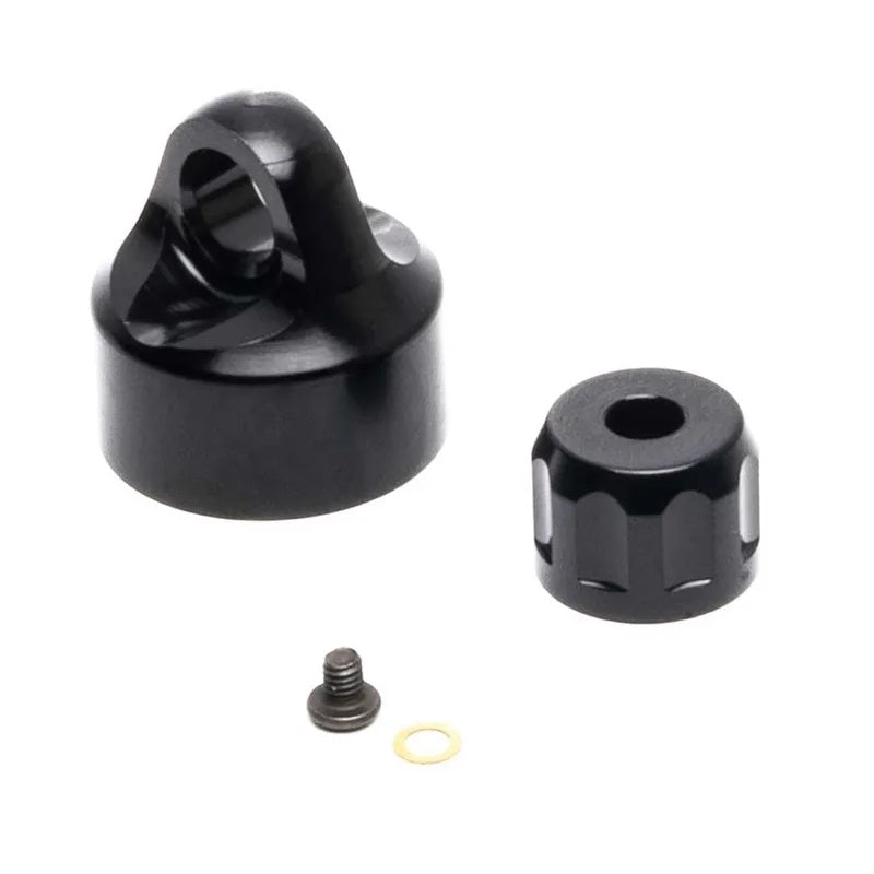 Losi LOS363001 Shock Cap Set Aluminum Black PM-MX - PowerHobby