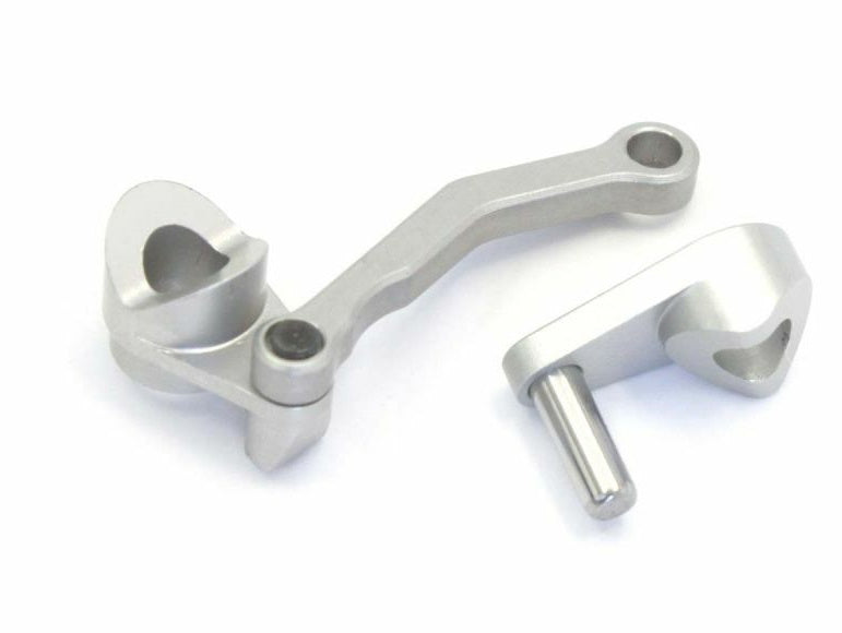 Kyosho MBW022B Aluminum Servo Saver Link Set Silver: Mini-Z Buggy - PowerHobby