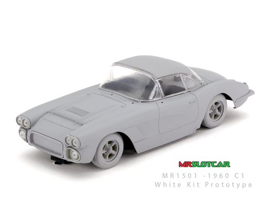 MRSLOTCAR 1960 Chevy Corvette C1 White Kit 1/32 Slot Car MR1501 MR Slotcar