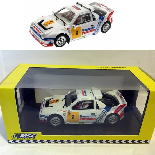 MSC Scaleauto Ford RS200 Purolator Carlos Sainz Rally 1/32 Slot Car MSC-6002