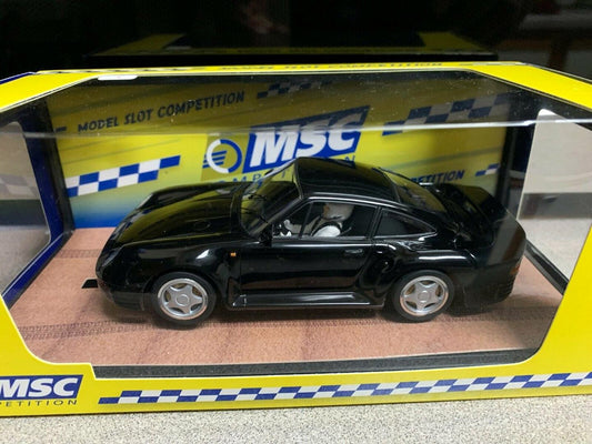 MSC Porsche 959 Street Car Black 1/32 Slot Car MSC-6023 for Scalextric Slot.it