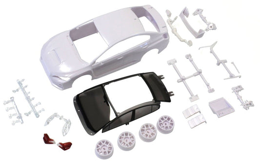 Kyosho MZN185 Subaru WRX STI white body set unpainted wheel