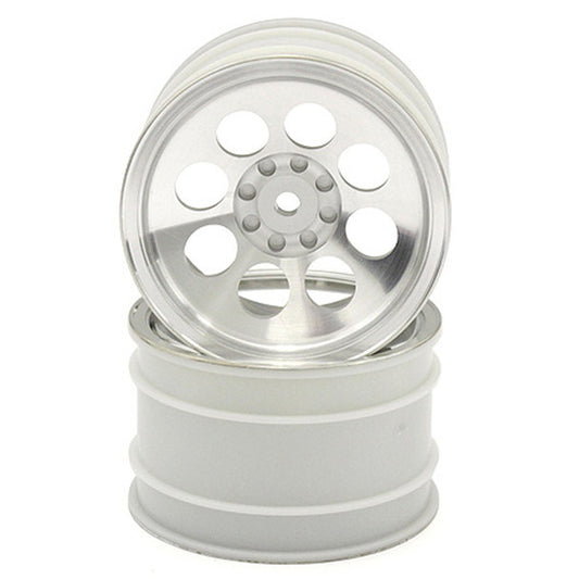 Kyosho OTH245SC 8Hole Wheel 50mm Satin Chrome (2pcs) : Optima Buggy - PowerHobby