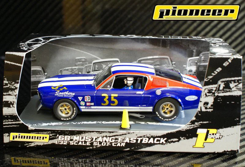 Pioneer 1968 Ford Mustang Fastback 1/32 Slot Car for Scalextric DPR P030