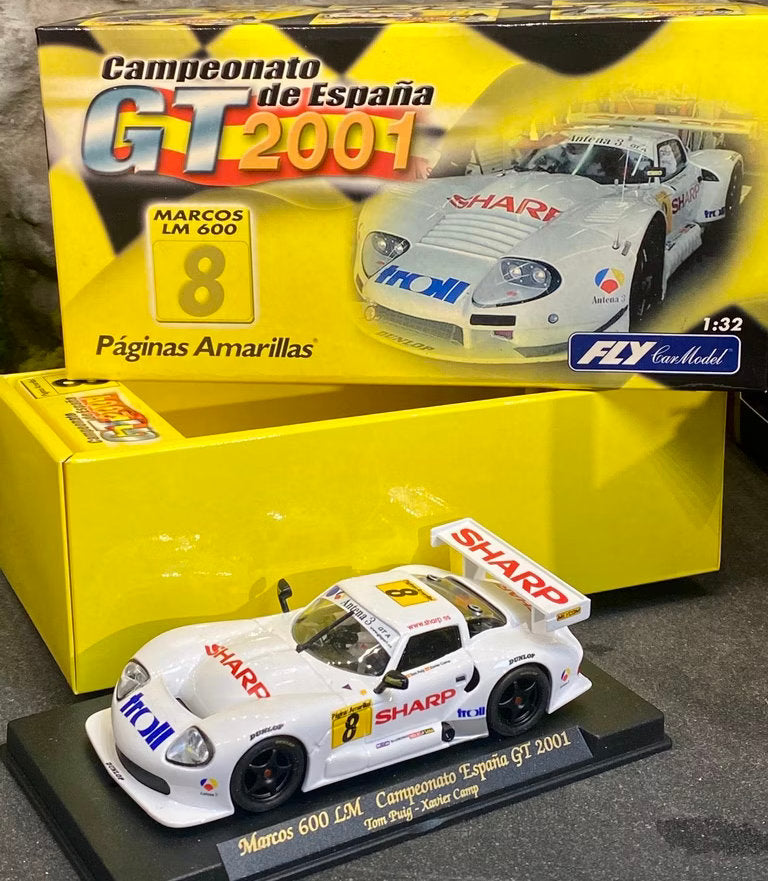 FLY PA1 Marcos LM 600 #8 Limited Edition 1/32 Slot Car for Revoslot