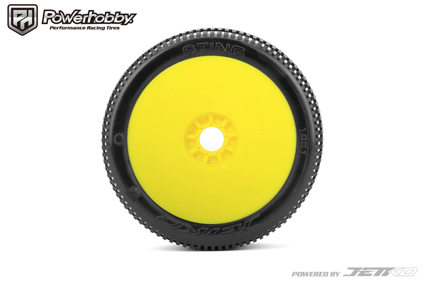 Powerhobby Sting 1/8 Buggy Mounted Tires Yellow (2) Super Soft - PowerHobby