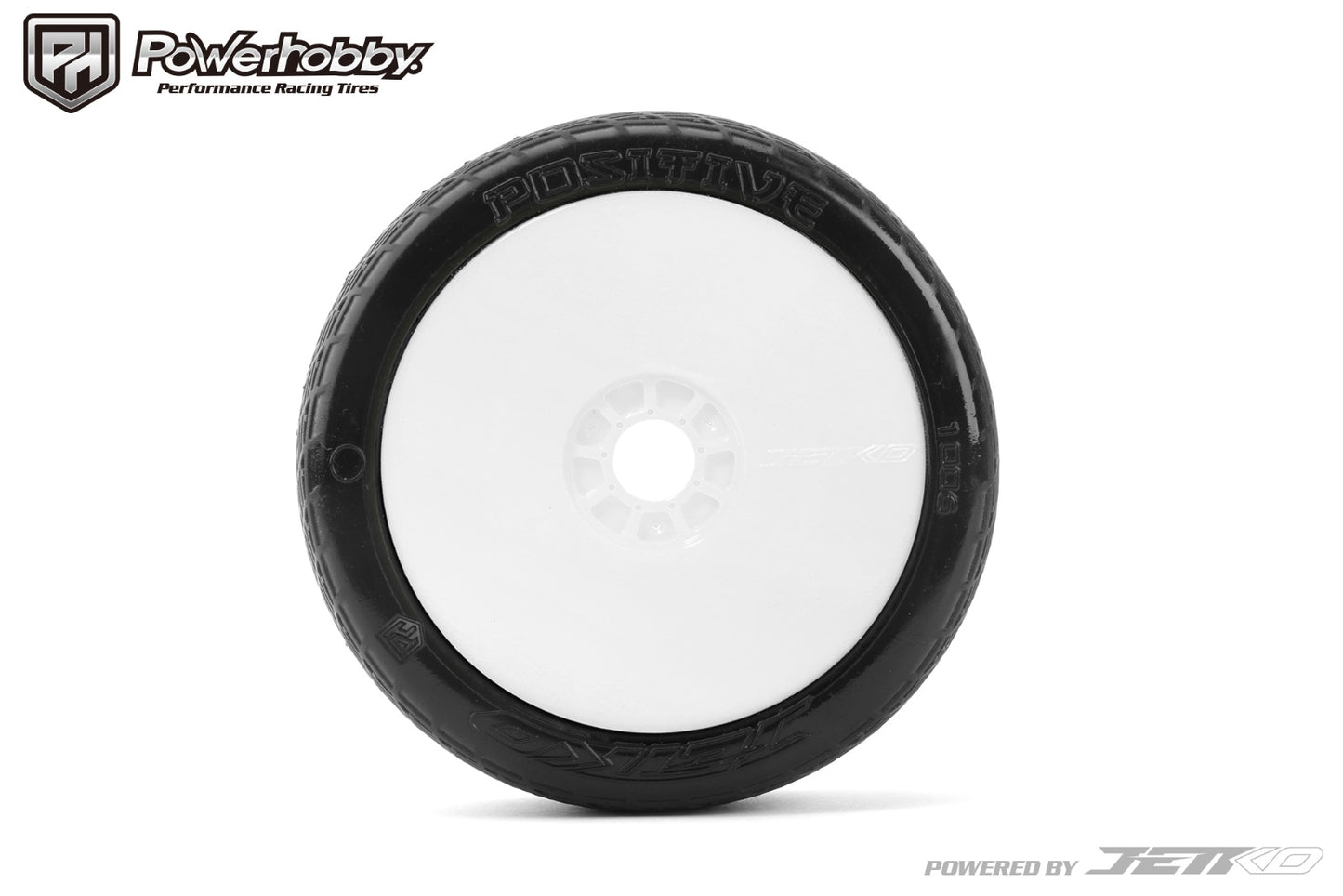 Powerhobby Positive 1/8 Buggy Mounted Tires White (2) Super Soft - PowerHobby