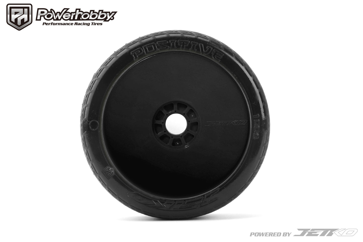 Powerhobby Positive 1/8 Buggy Mounted Tires Black (2) Super Soft - PowerHobby