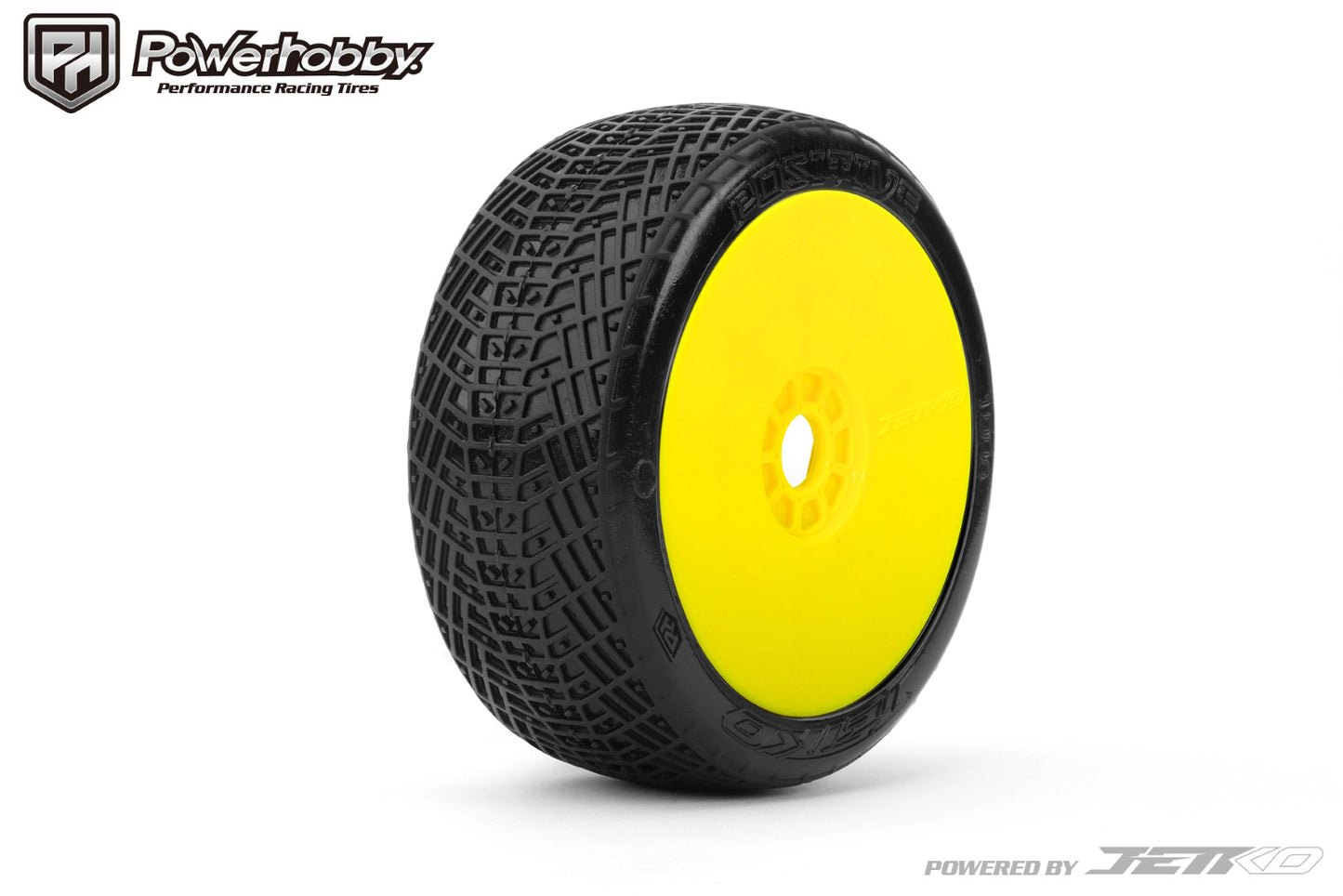 Powerhobby Positive 1/8 Buggy Mounted Tires Yellow (2) Super Soft - PowerHobby