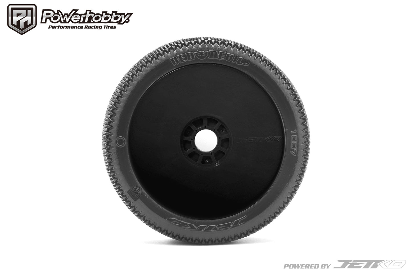 Powerhobby Red Devil 1/8 Buggy Mounted Tires Black (2) Super Soft - PowerHobby