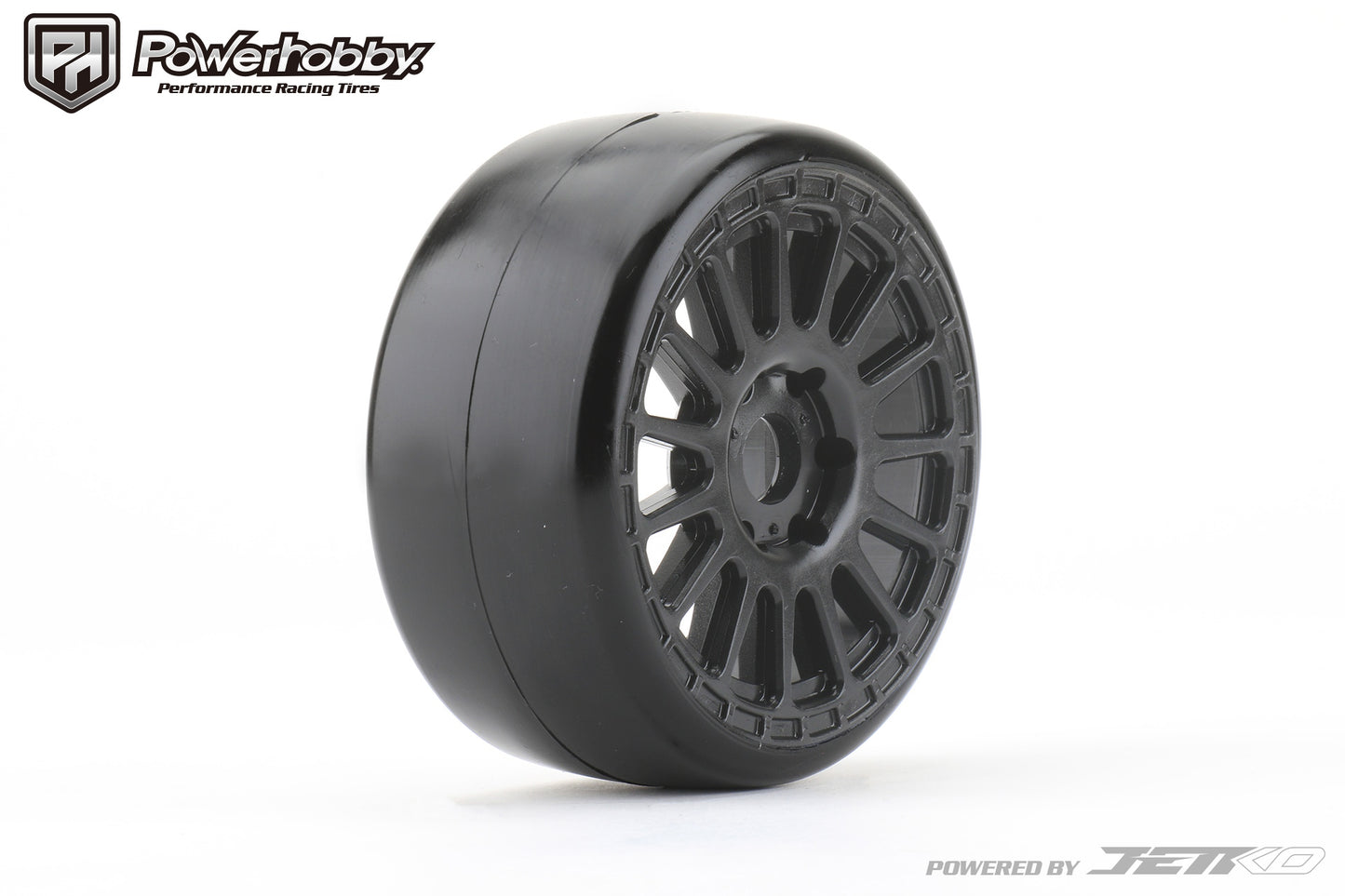 Powerhobby Buster 1/8 GT Slick Belted Mounted Tires 17mm Radial Wheels Ultra Soft