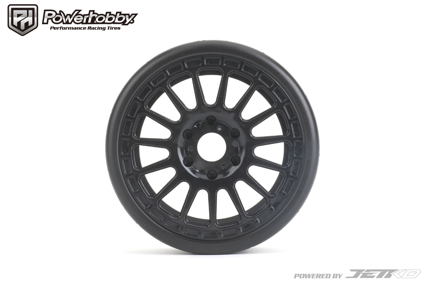 Powerhobby 1/8 GT Phoenix Belted Mounted Tires 17mm - Medium Compound