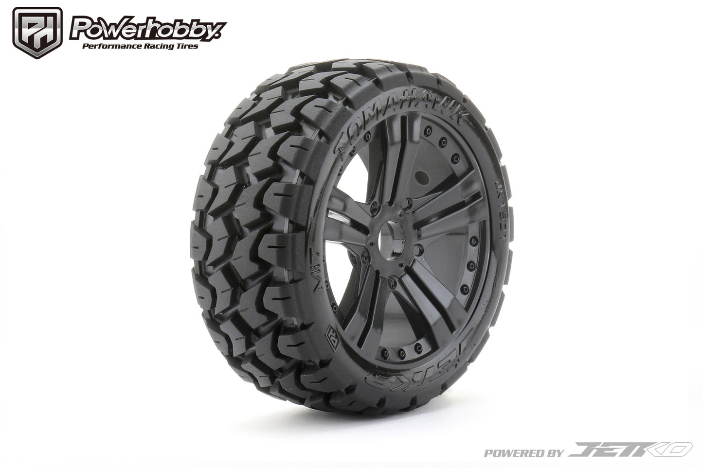 Powerhobby 1/8 Buggy Tomahawk Tires Mounted 17MM Claw Wheels - PowerHobby