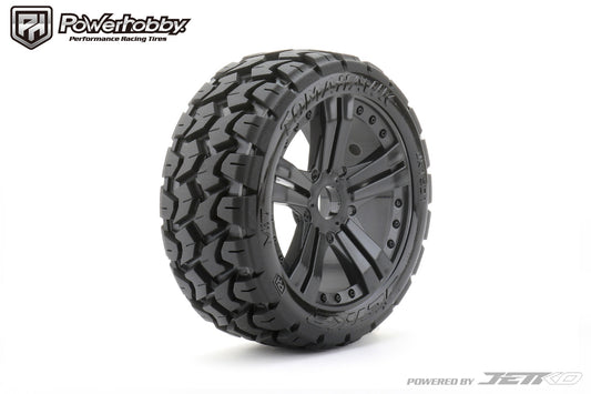 Powerhobby 1/8 Buggy Tomahawk Tires Mounted 17MM Claw Wheels - PowerHobby