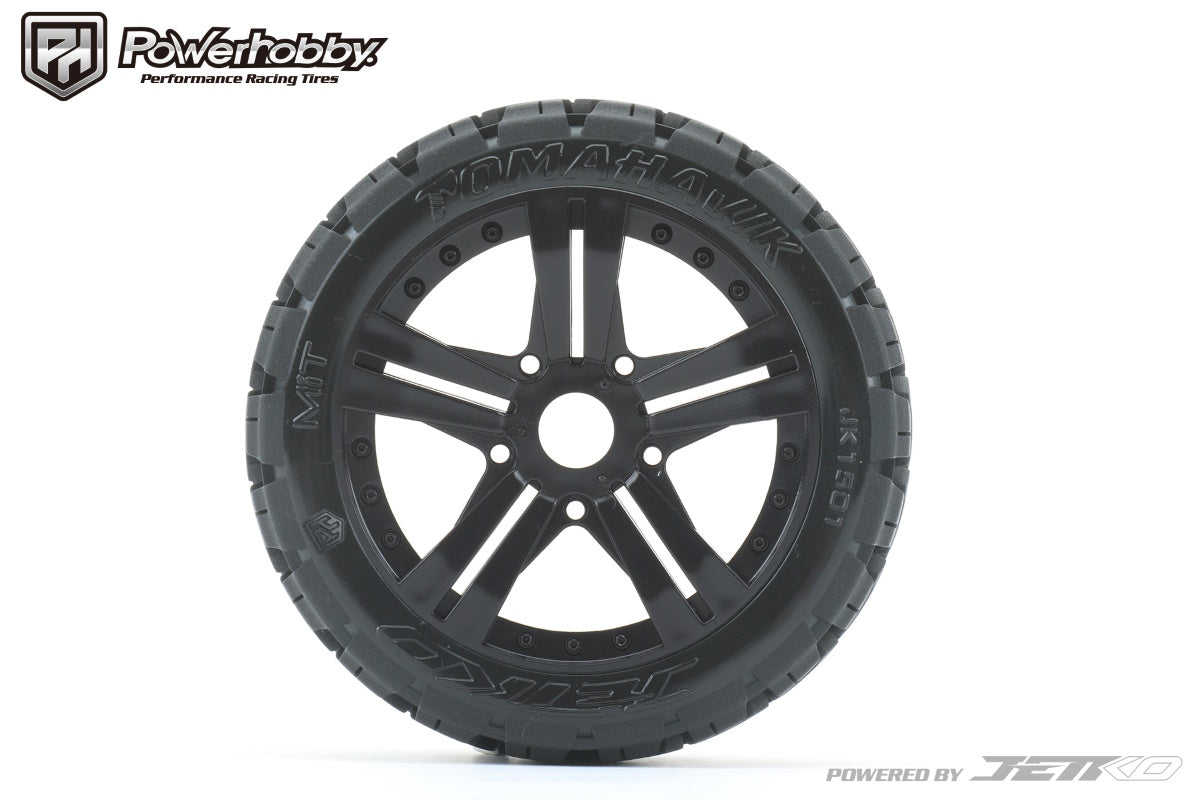 Powerhobby 1/8 Buggy Tomahawk Tires Mounted 17MM Claw Wheels - PowerHobby