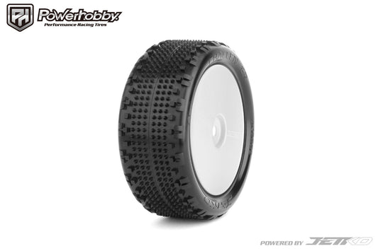 Powerhobby Challenger 1/10 4WD Front Buggy Carpet Mounted Tires Soft White - PowerHobby
