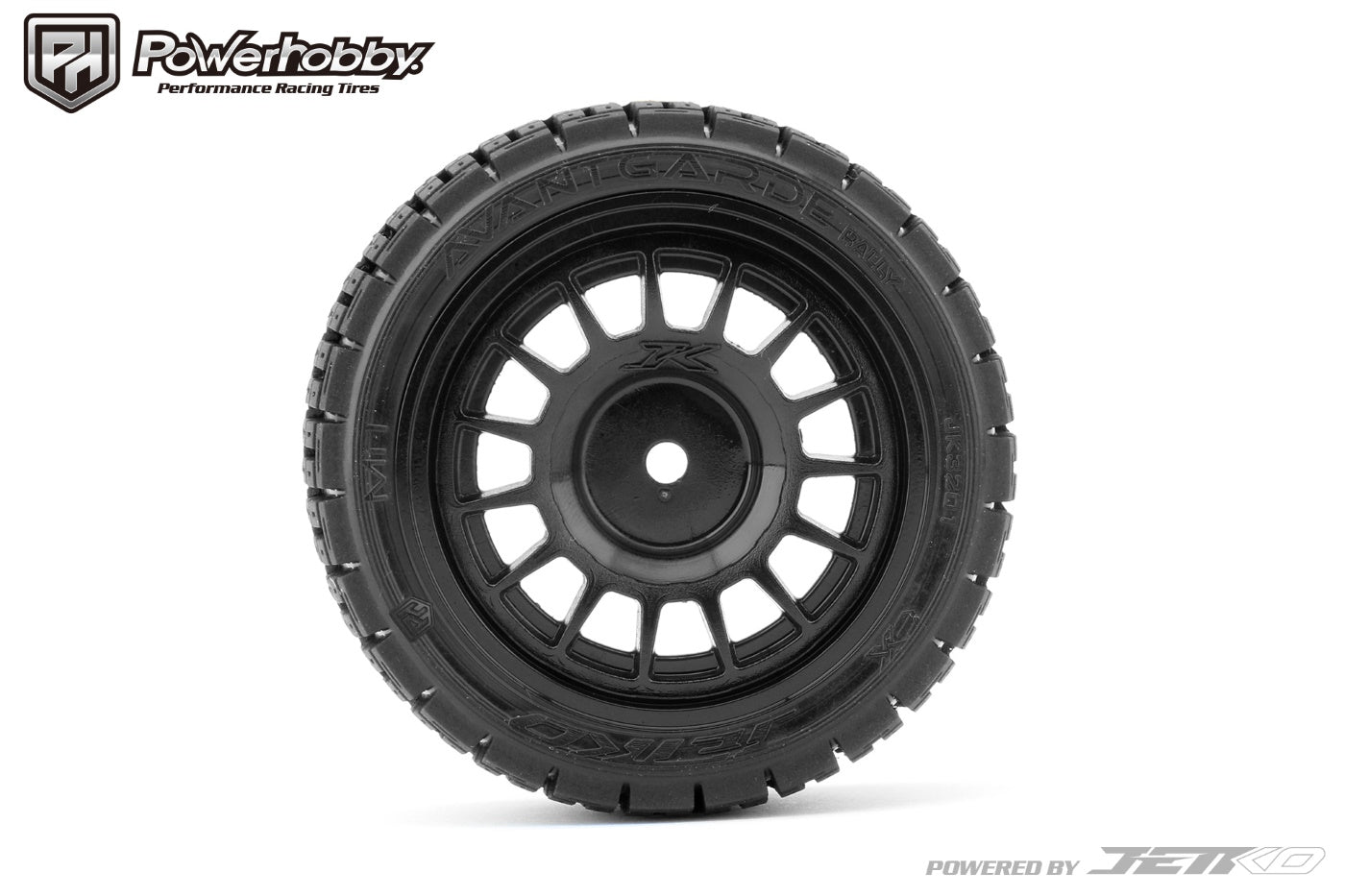 Powerhobby 1/10 Rally Car Avantgarde Mounted Tires Claw Wheels (4) - PowerHobby