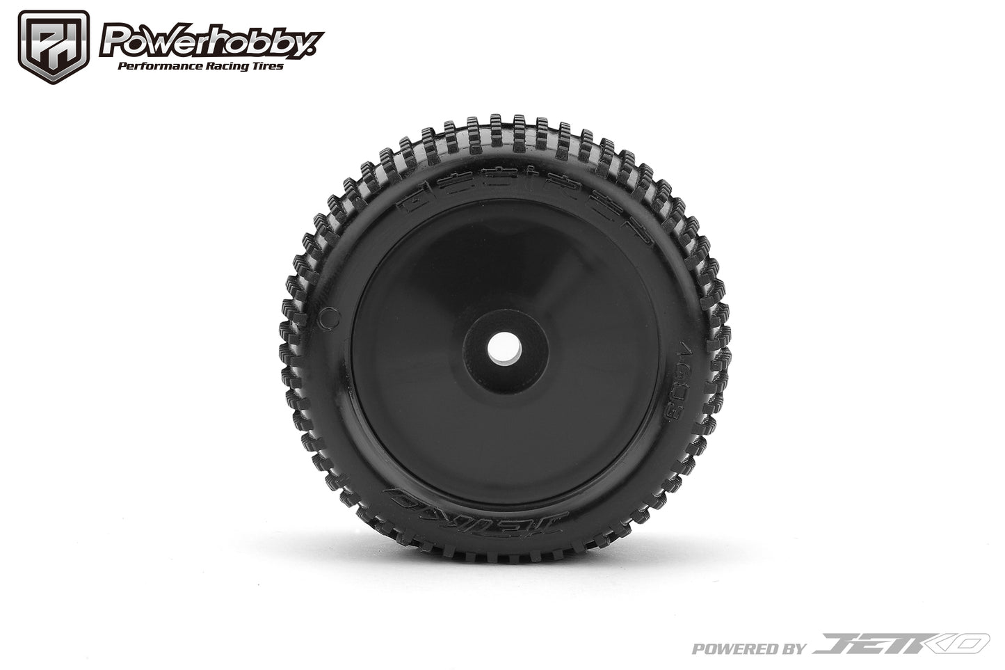 Powerhobby Desirer Front/Rear Mini-T Mounted Tires 8mm Black Medium - PowerHobby