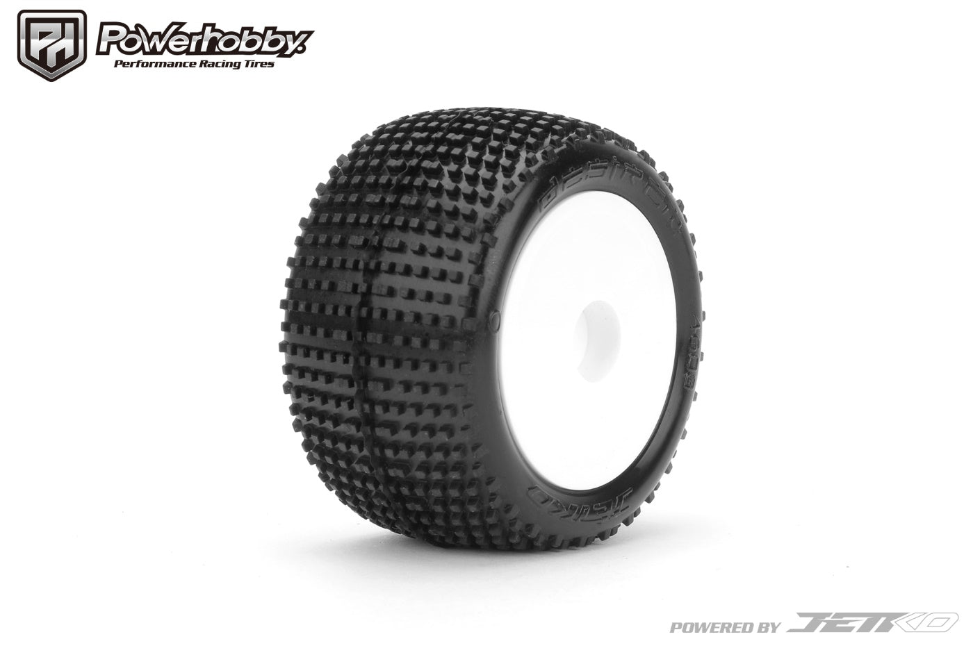 Powerhobby Desirer Front/Rear Mini-T Mounted Tires 8mm White Soft - PowerHobby