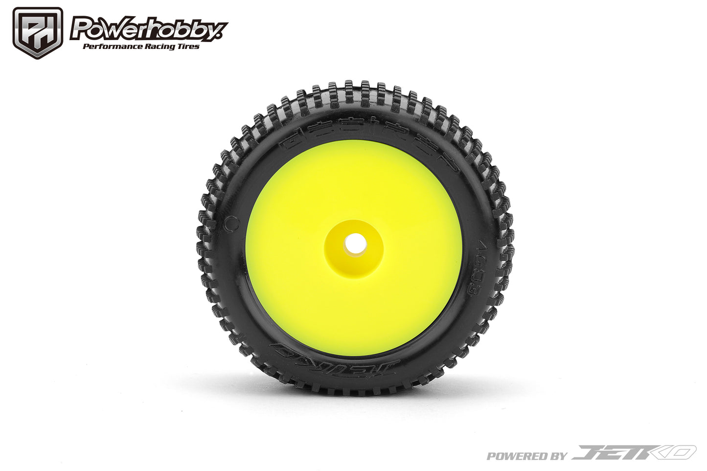 Powerhobby Desirer Front/Rear Mini-T Mounted Tires 8mm Yellow Soft - PowerHobby