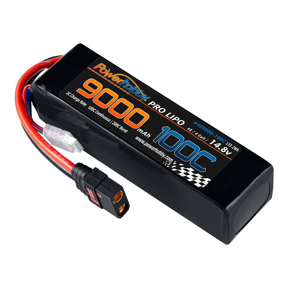 Powerhobby 4s 9000mah 100c Graphene Lipo Battery w QS8 Plug 4-Cell 8AWG
