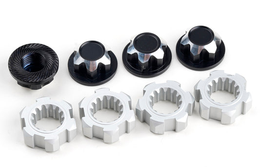 Powerhobby 24mm Wheel Adapters & 17mm Wheel Nuts Black For Traxxas X-Maxx