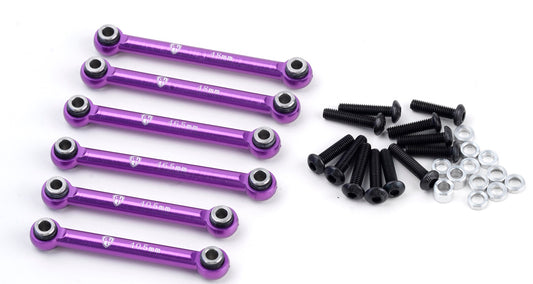 Powerhobby Aluminum Tie Rod Set Hpi RS4 Sport 3 Purple - PowerHobby