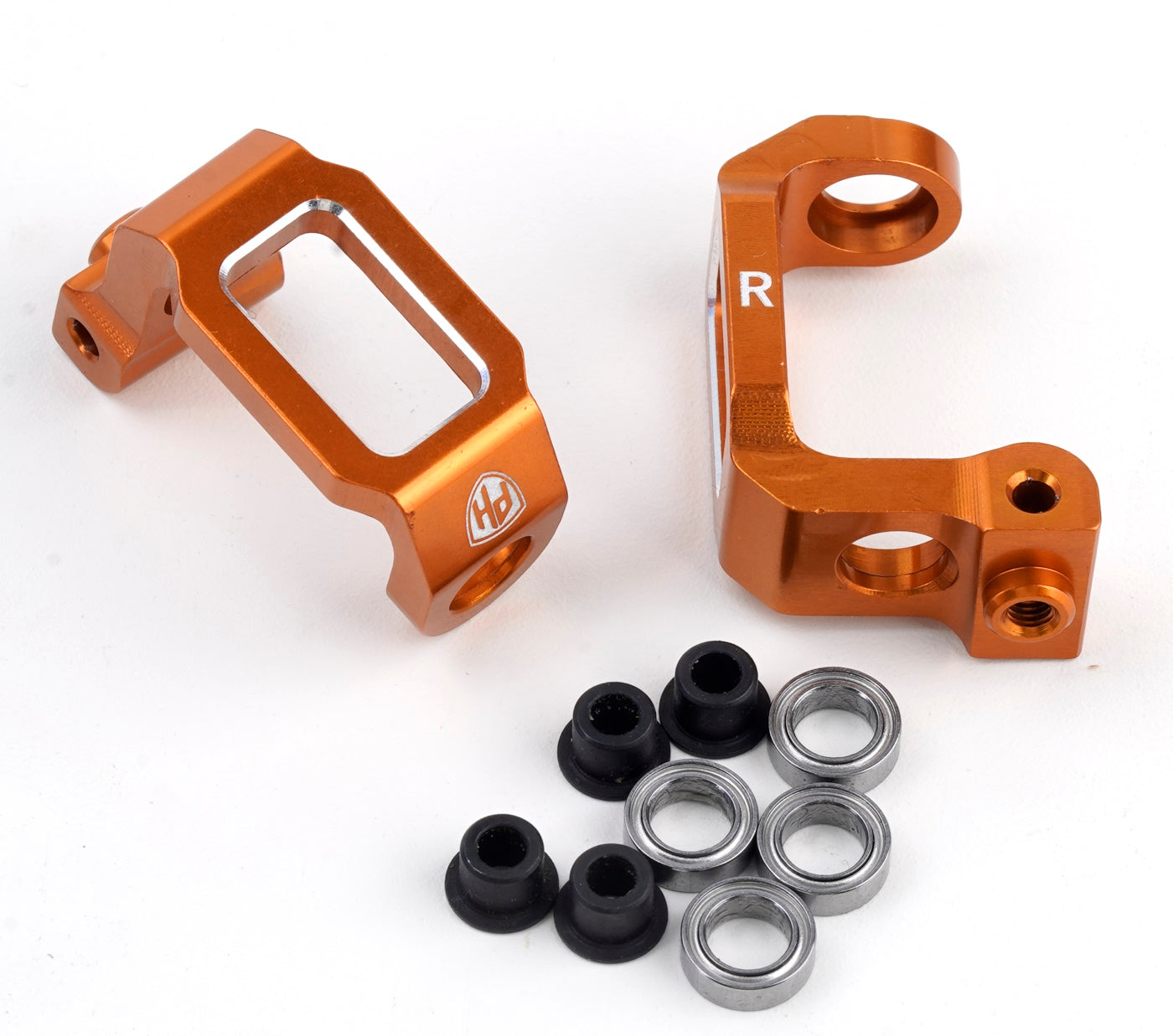 Powerhobby Aluminum Front C-Hub Orange Hpi RS4 Sport3 - PowerHobby