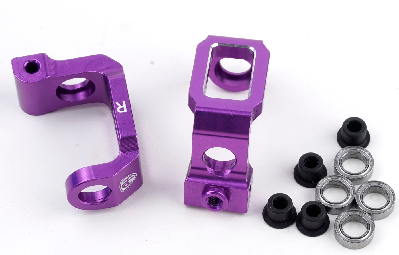 Powerhobby Aluminum Front C-Hub Purple Hpi RS4 Sport3 - PowerHobby