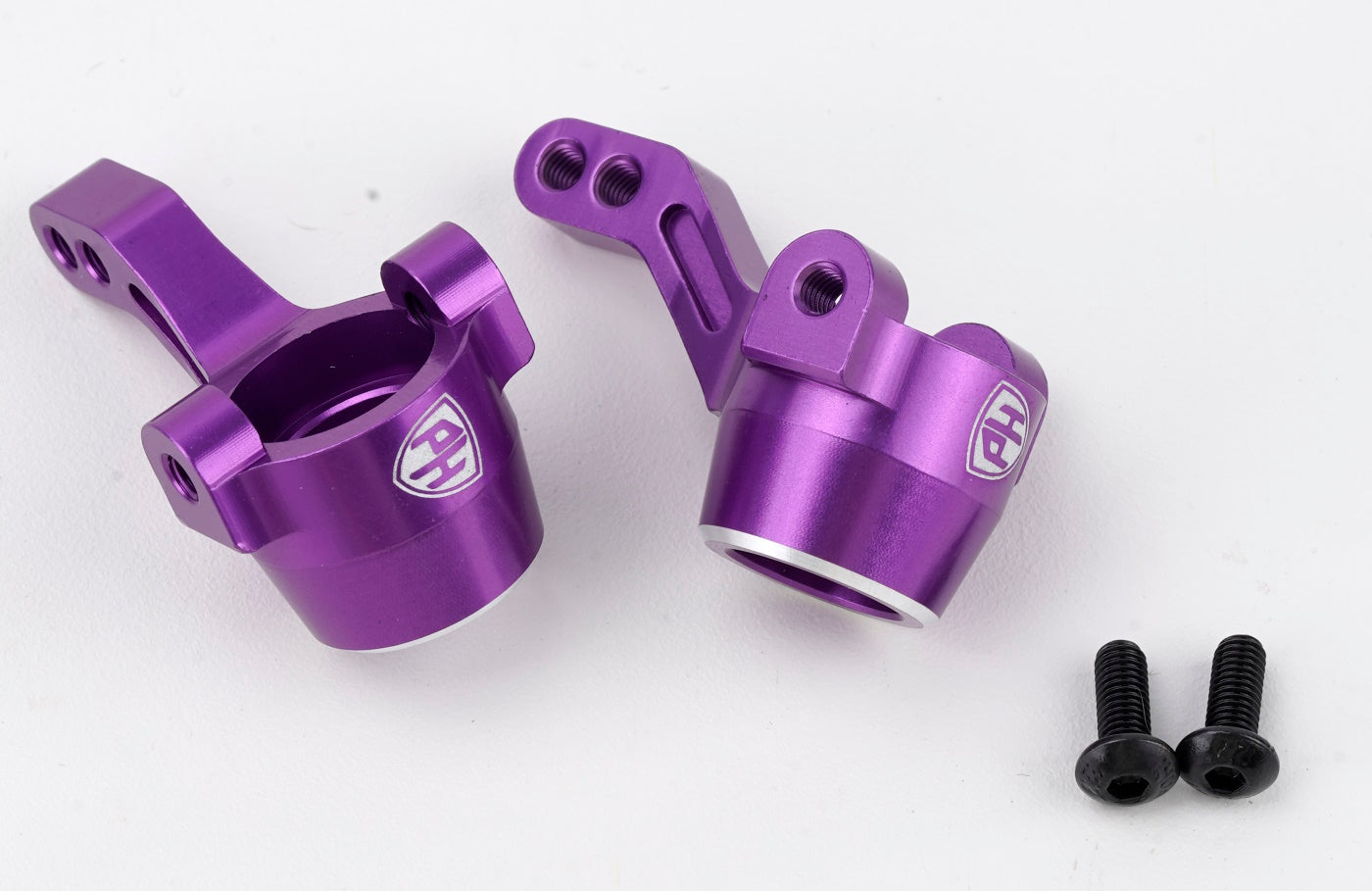 Powerhobby Aluminum Front Steering Knuckles Purple HPI RS4 Sport3 - PowerHobby