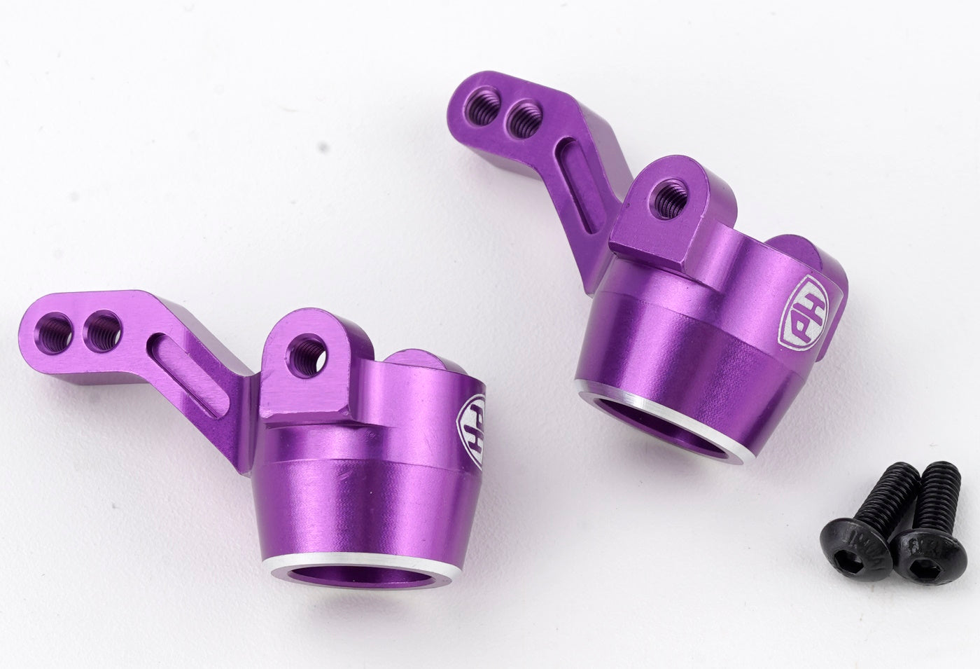 Powerhobby Aluminum Front Steering Knuckles Purple HPI RS4 Sport3 - PowerHobby