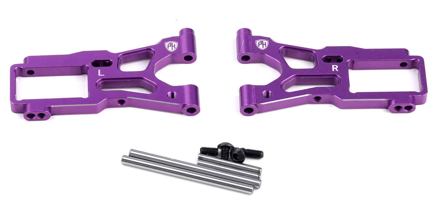 Powerhobby Aluminum Front Lower Arms Purple HPI RS4 Sport3 - PowerHobby