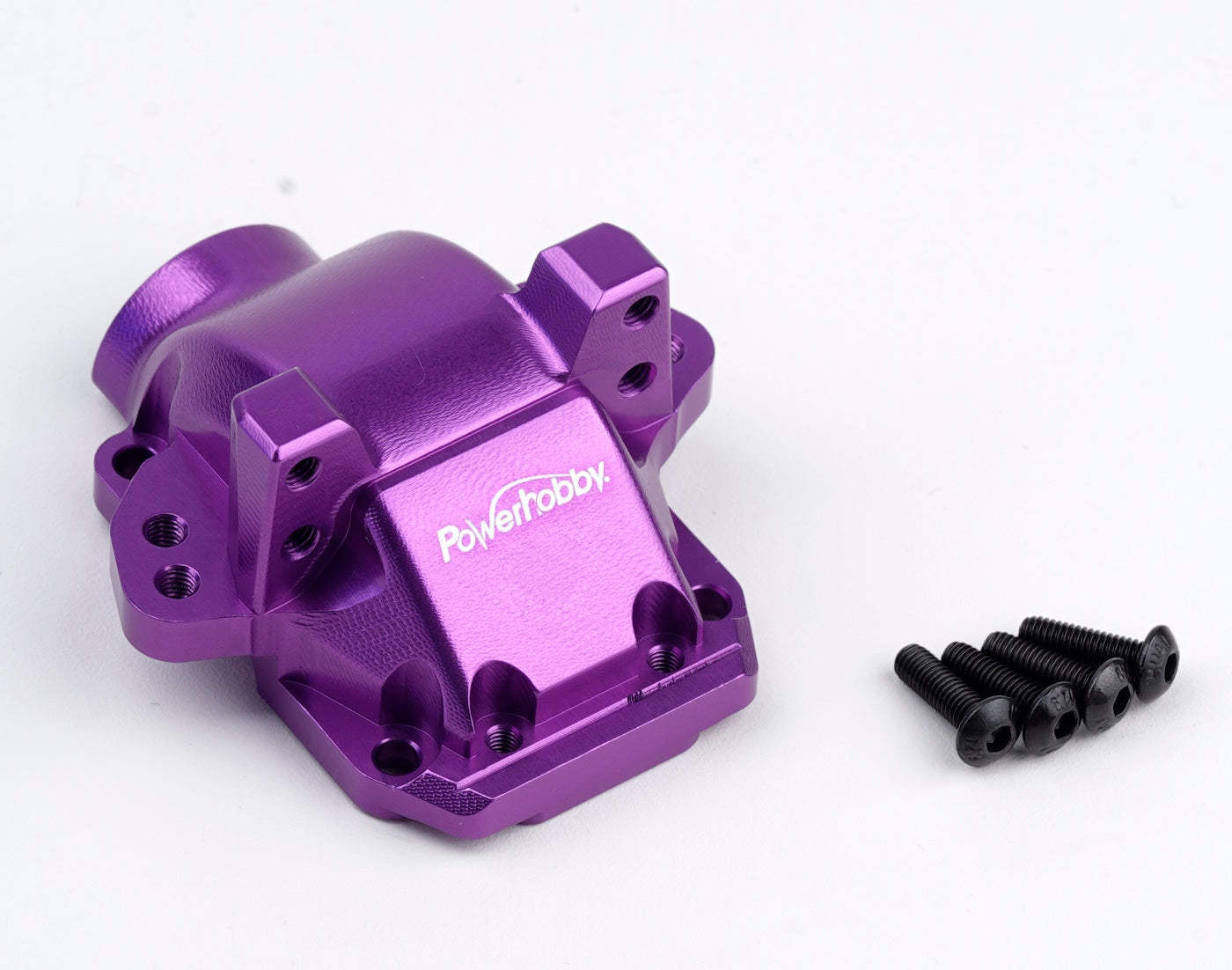 Powerhobby Aluminum Front or Rear Gearbox Housing Cover Purple HPI RS4 Sport3 - PowerHobby