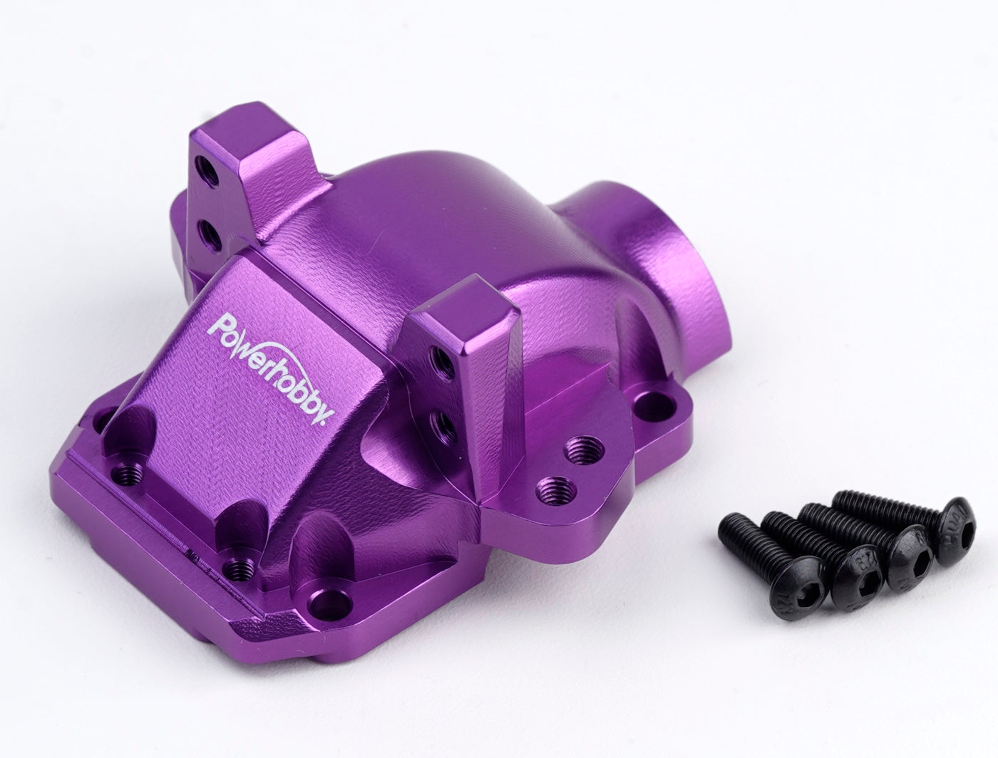 Powerhobby Aluminum Front or Rear Gearbox Housing Cover Purple HPI RS4 Sport3 - PowerHobby