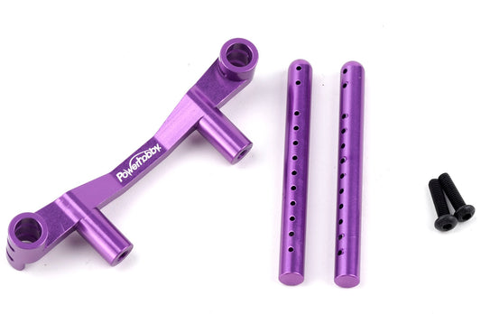 Powerhobby Aluminum Rear Body Post Mount Purple HPI RS4 Sport3 - PowerHobby