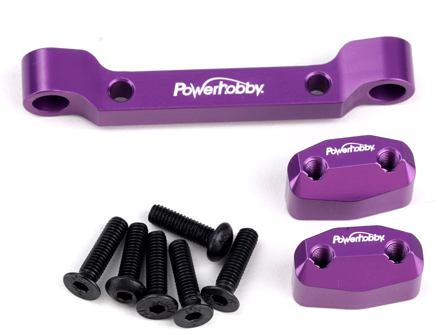 Powerhobby Aluminum Rear Pivot Block Purple HPI RS4 Sport3 - PowerHobby