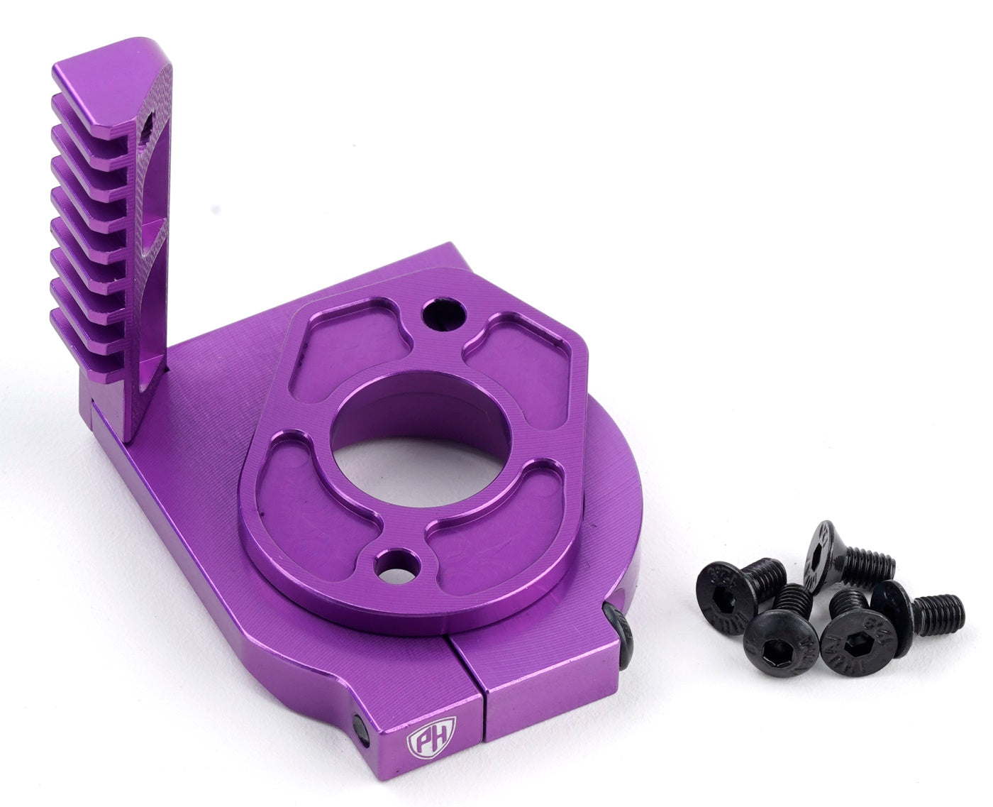 Powerhobby Aluminum Motor Heat Sink Mount Purple HPI RS4 Sport3 - PowerHobby