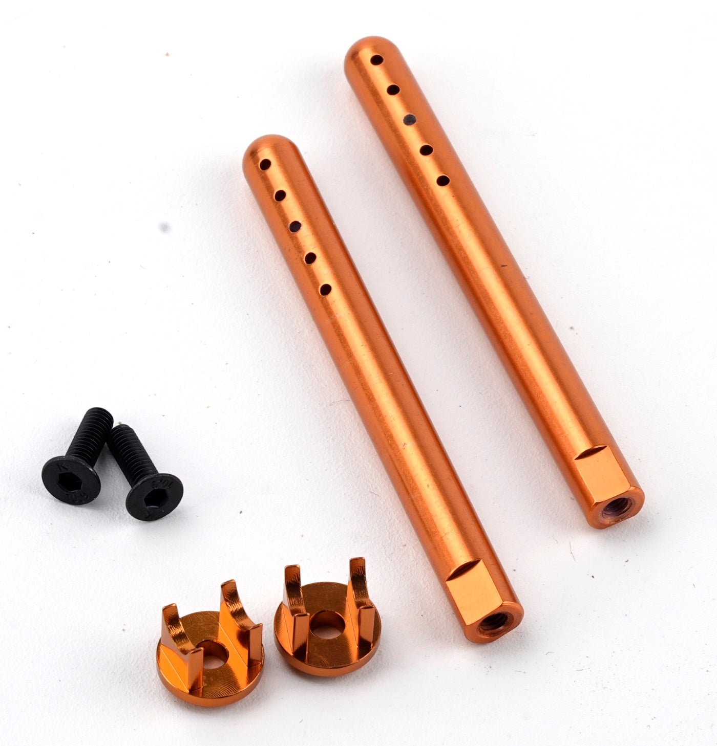 Powerhobby Aluminum Front Body Mounts Orange HPI RS4 Sport3 - PowerHobby