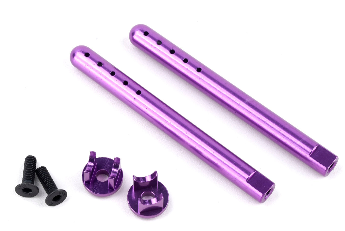 Powerhobby Aluminum Front Body Mounts Purple HPI RS4 Sport3 - PowerHobby