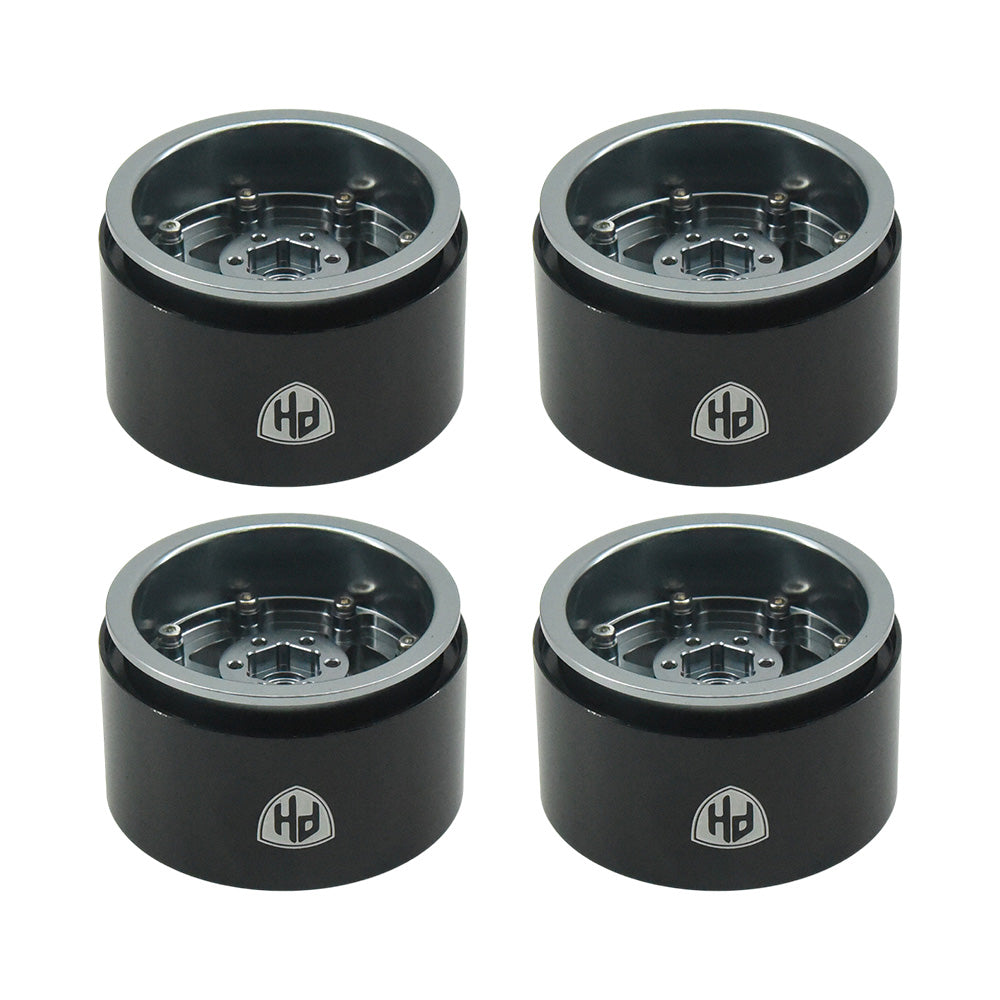 Powerhobby Aluminum 2.2" Beadlock Wheels (4) 1/10 Rock Crawler - PowerHobby