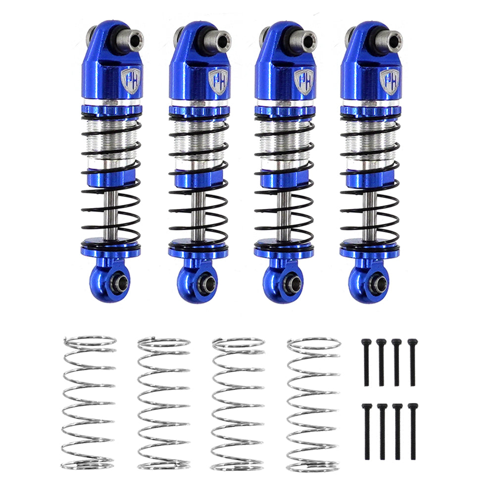 Powerhobby 34mm 1/24 Big Bore Scale Shocks (4) Axial 1/24 SCX24 Blue